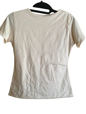 NWOT light yellow Short Sleeve Crewneck Tee